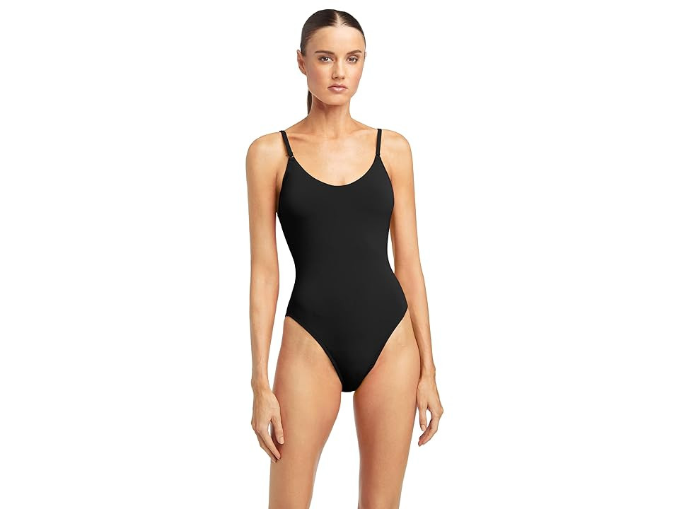 Robin Piccone Ava One-Piece (Black) Women's Swimsuits One Piece | Zappos