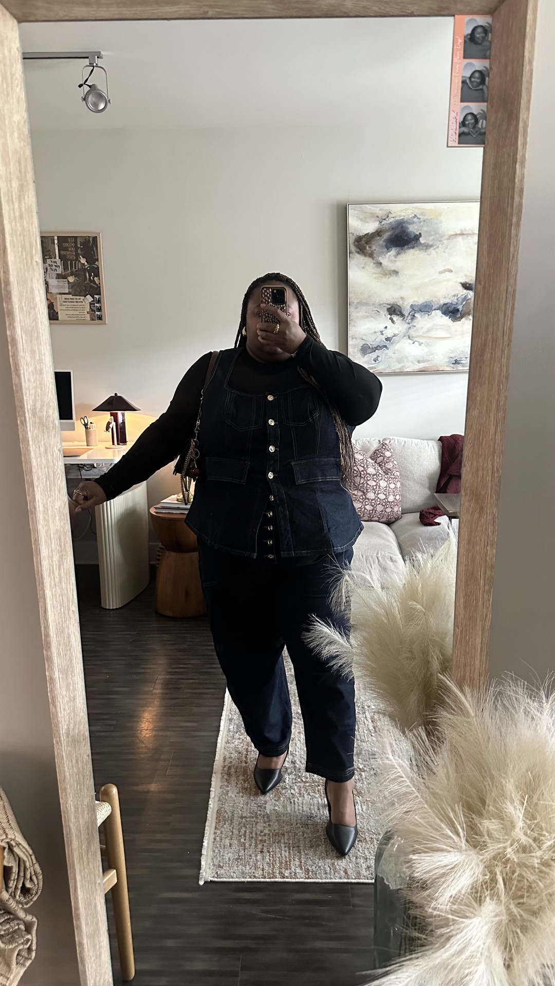 Fall outfits are definitely on my mind, so I had to put together a little look from @Walmart 🍂🤎 Denim corset top is a 4X, I sized up, but I’d recommend getting your true size. High-rise tapered leg pants are a 24X and fit really comfortably.
#walmartpartner

#LTKootd #LTKPlusSize #LTKMidsize