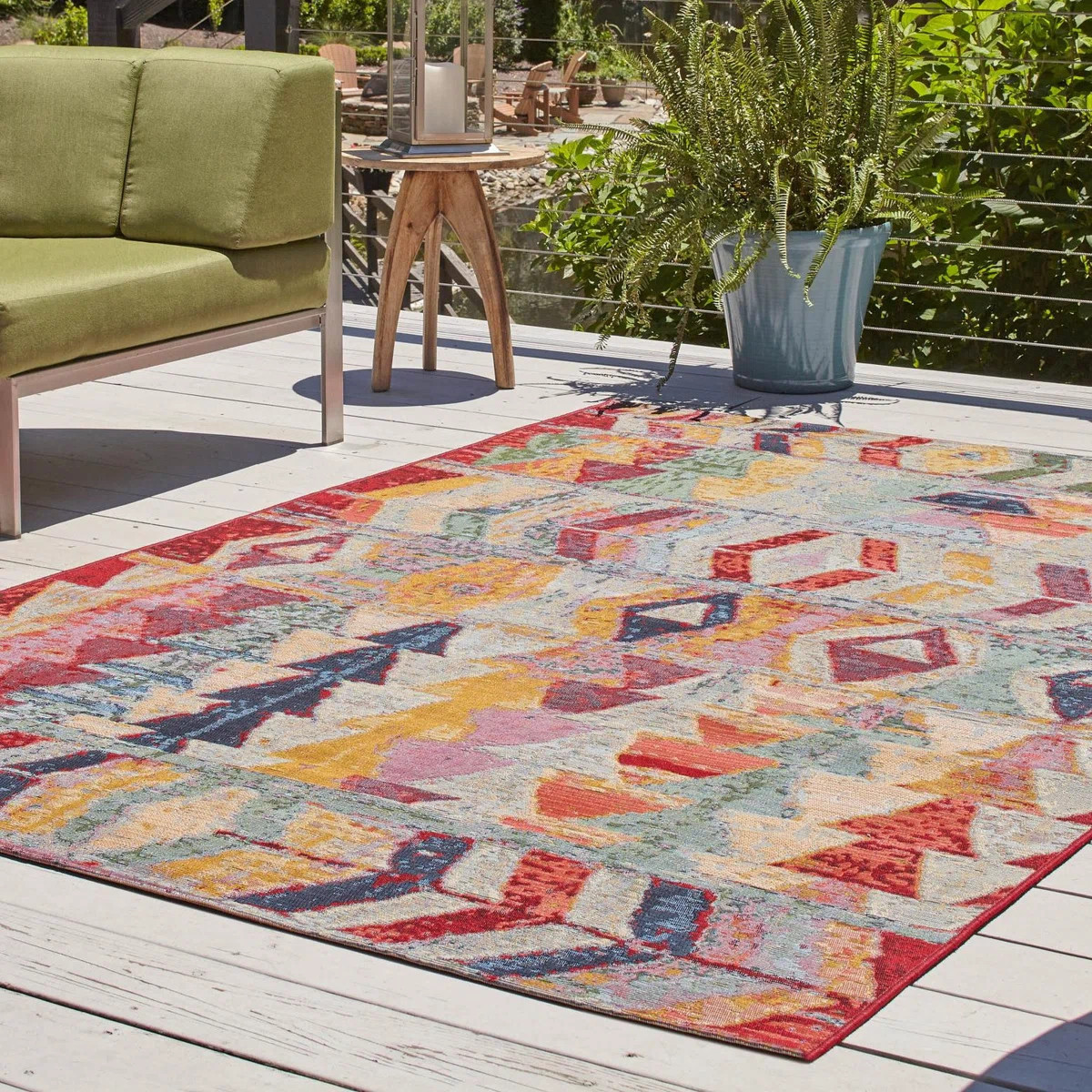 Tolland Multi Tamarindo Indoor/Outdoor Modern Rug | Wayfair North America