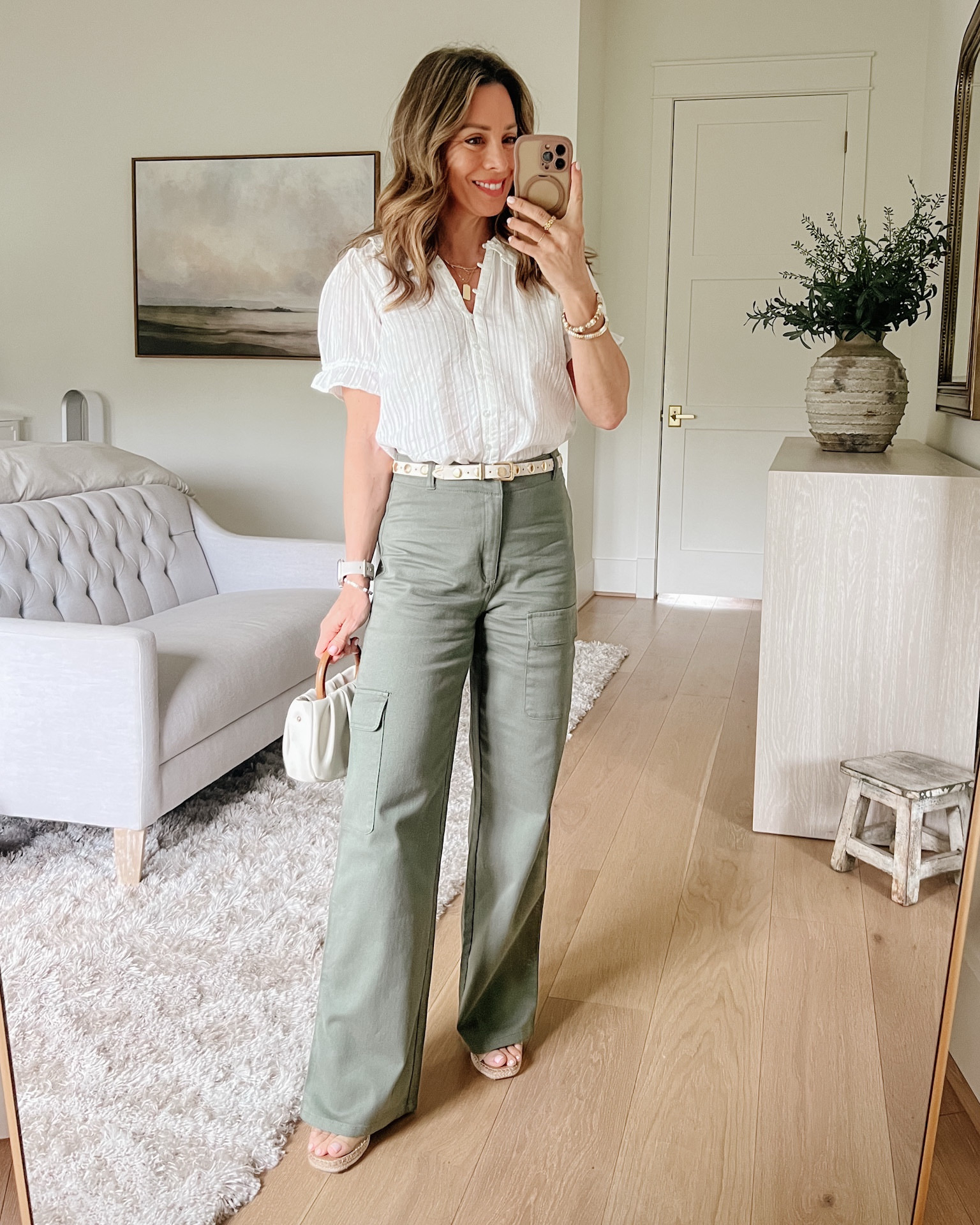 Love this puff sleeve top that softens up the cargo pants from Quince 

Top Fit: I’m wearing an XS

Pants Fit: I’m wearing a 0

#LTKPetite #LTKgrwm #LTKmomlife