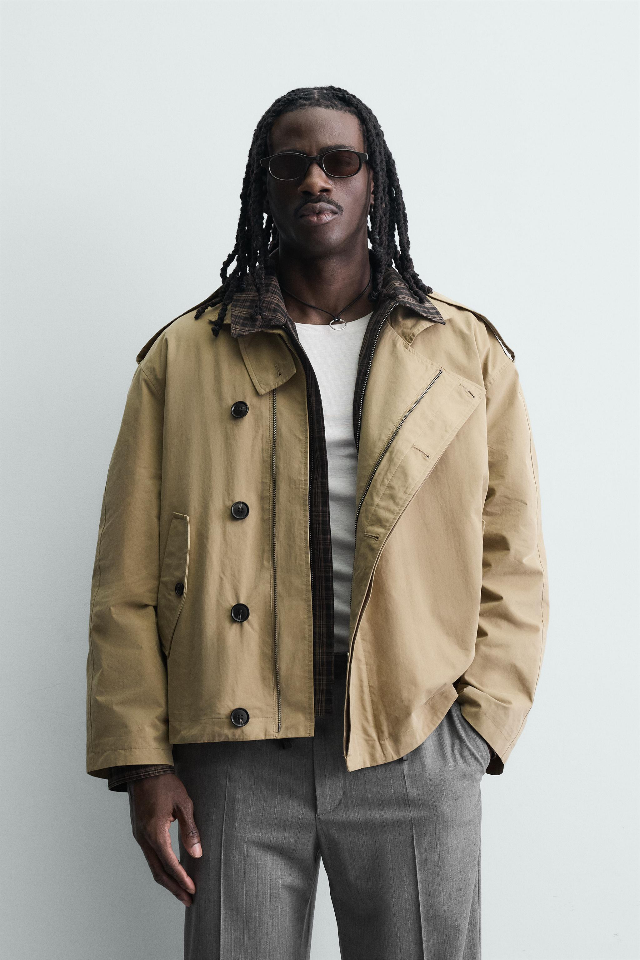 RELAXED FIT SHORT TRENCH COAT | Zara US