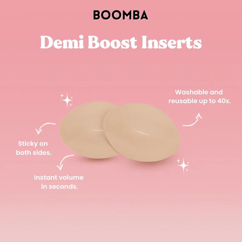 Boomba Demi Boost Inserts (Beige) Medium | Cleo Centric