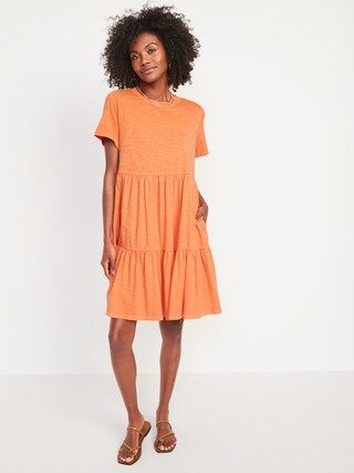 Short-Sleeve Tiered Mini Swing Dress for Women$26.00($21.97 - $26.00)Extra 20% Off Taken at Check... | Old Navy (US)