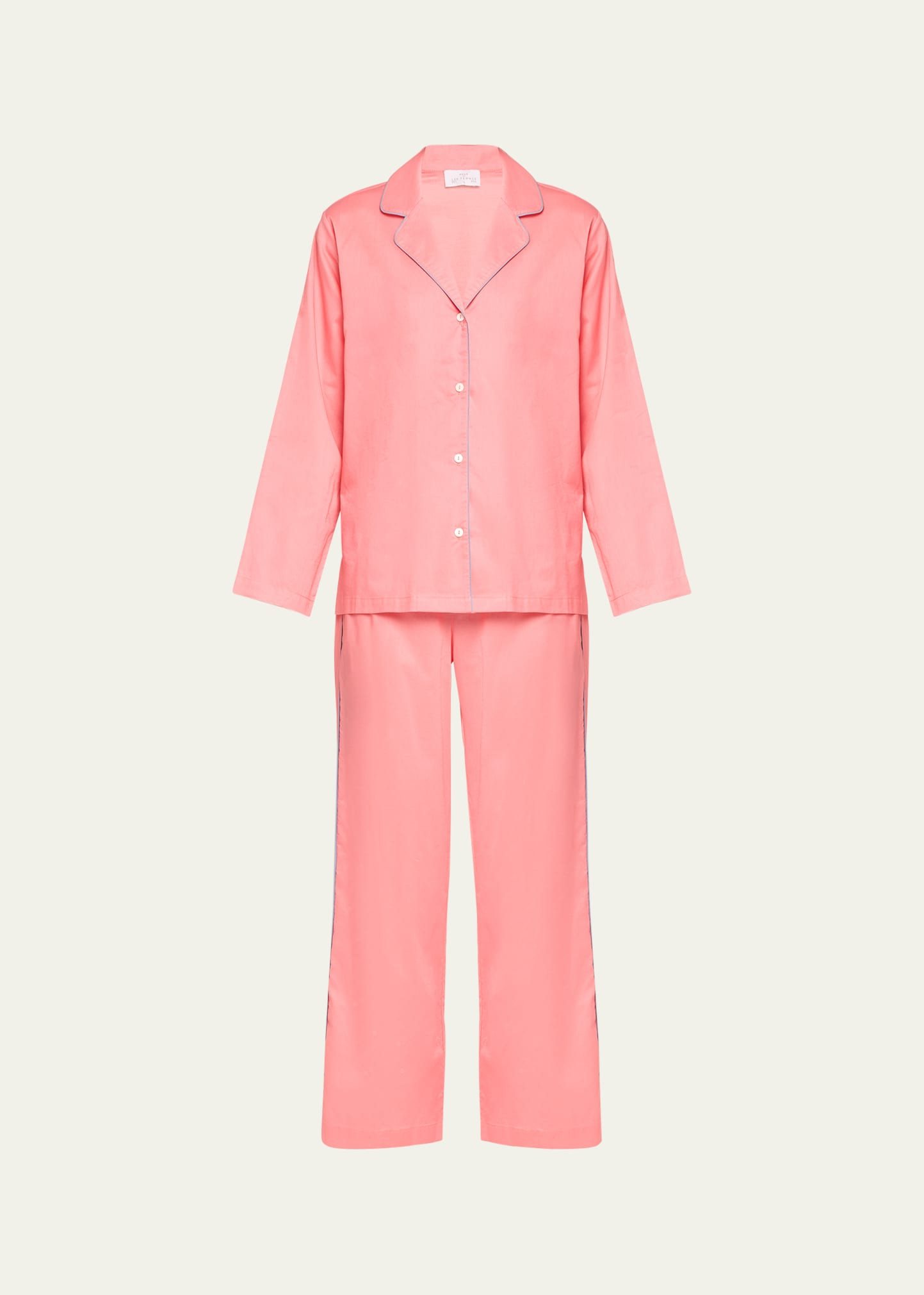 Pour Les Femmes Wide-Leg Egyptian Cotton Pajama Set | Bergdorf Goodman