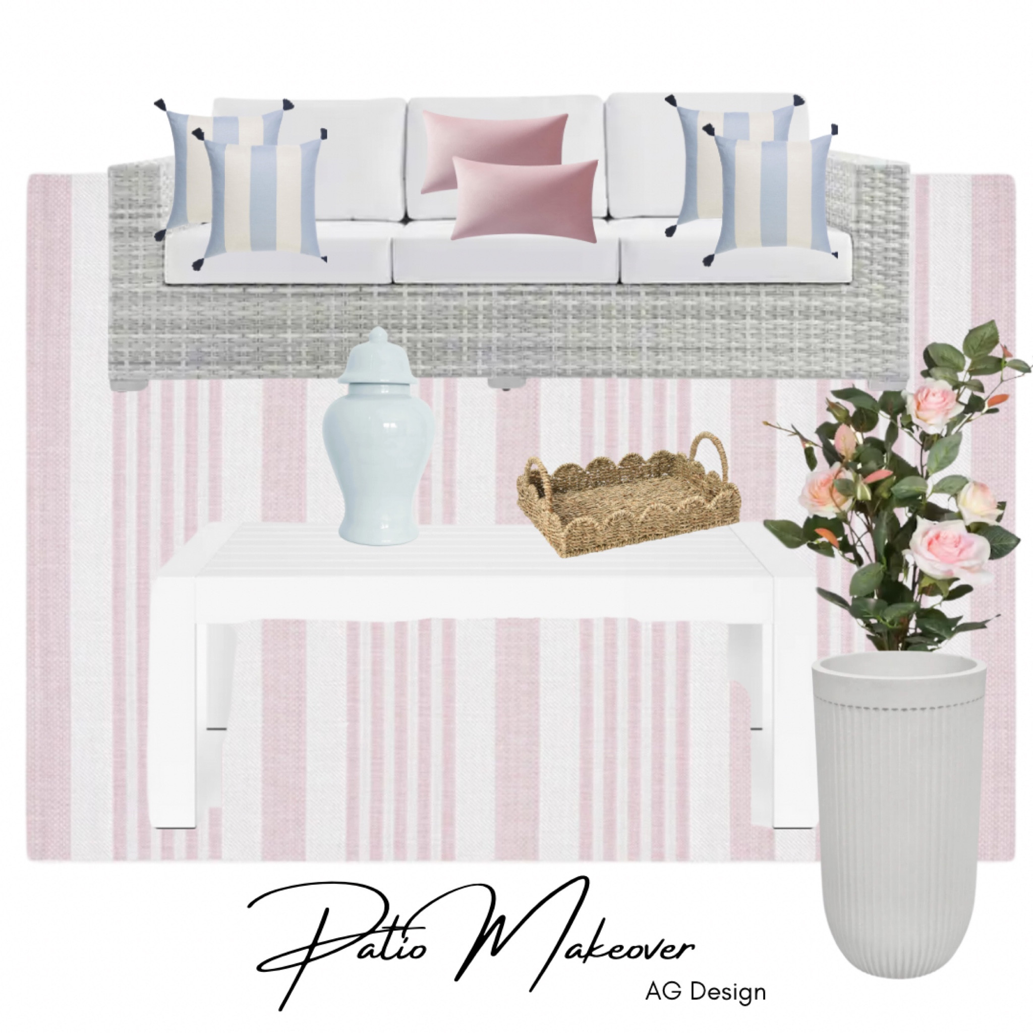 Patio inspiration 
Patio furniture, outdoor living, outdoor couch, pink outdoor rug, outdoor coffee table, neutral home

#LTKHome #LTKSeasonal