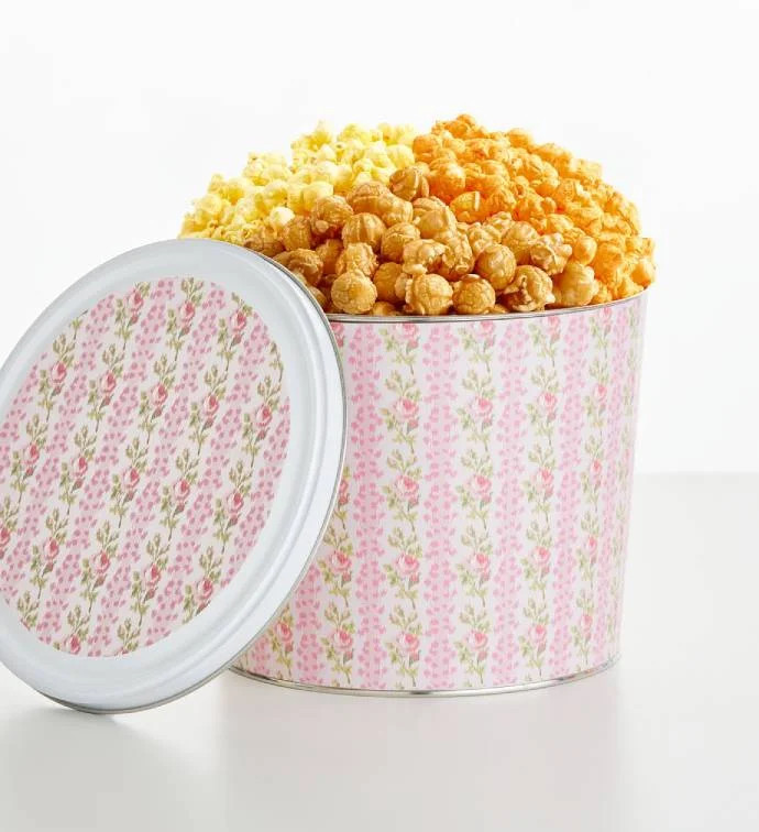 LoveShackFancy Pretty in Pink Popcorn Tin | The Popcorn Factory