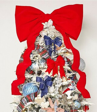Southern Living Merry and Bright Collection Oversized Bow Tree Topper | Dillard's | Dillard's