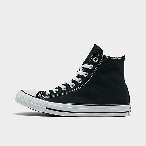 Converse Women's Chuck Taylor High Top Casual Shoes (Big Kids' Sizes Available) in Black/Black Size 6.5 Canvas | Finish Line (US)