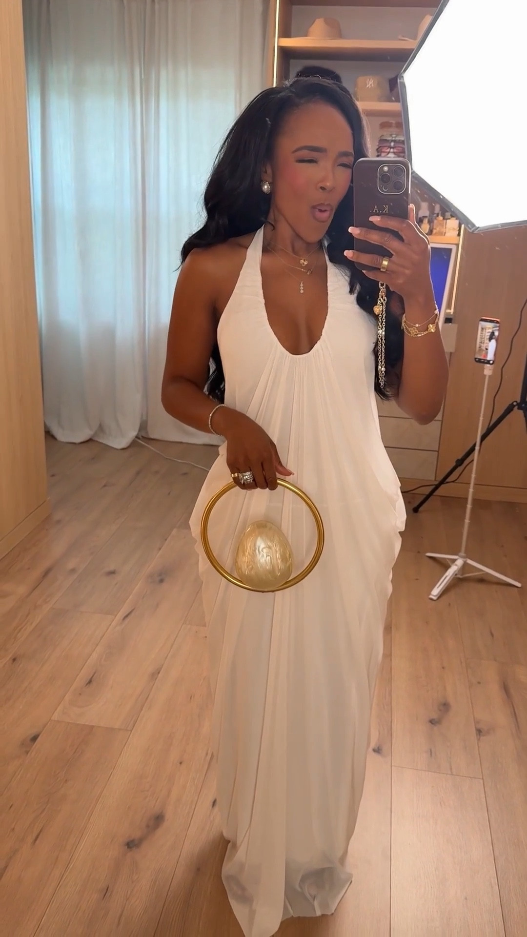 Scroll to shop!! This dress is giving vacation energy in the best way. The elegant white moment is stunning on its own, but add some bold accessories and it instantly becomes the star of the look.

#LTKPetite #LTKTravel #LTKootd