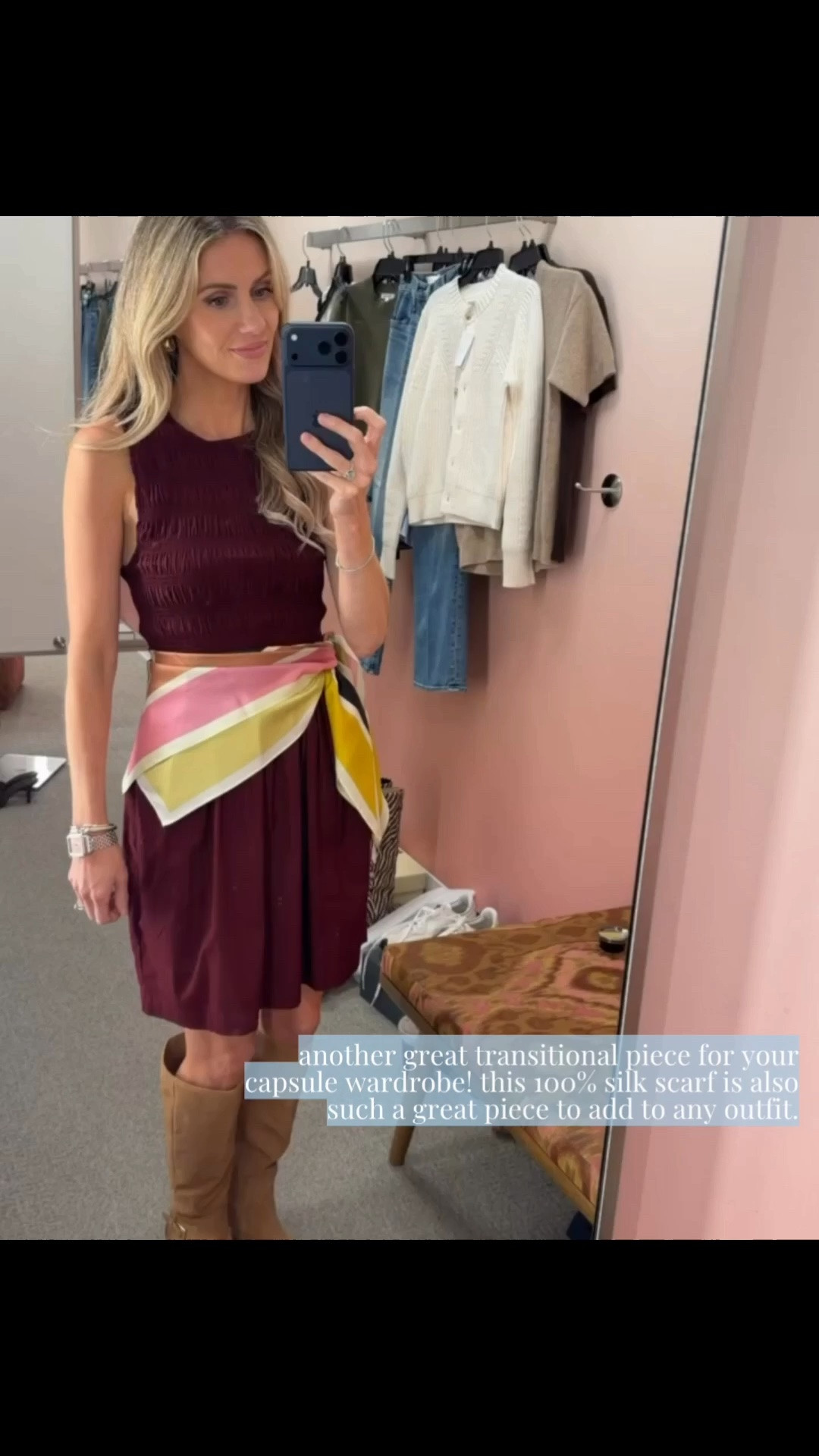 Such a good staple piece for your summer transition wardrobe. I have been loving pairing pieces with a fun scarf to add color to any outfit! I am wearing an XS🤍

#LTKootd #LTKgrwm #LTKSeasonal