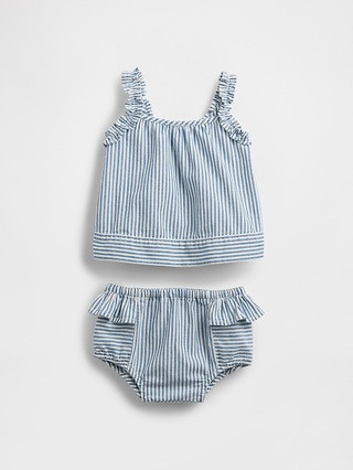 Baby Denim Stripe Outfit Set | Gap (US)