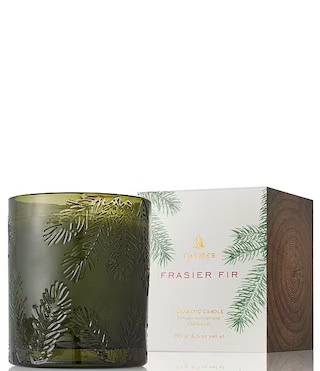 Thymes Frasier Fir Green Glass Candle. 6.5-oz. | Dillard's | Dillard's