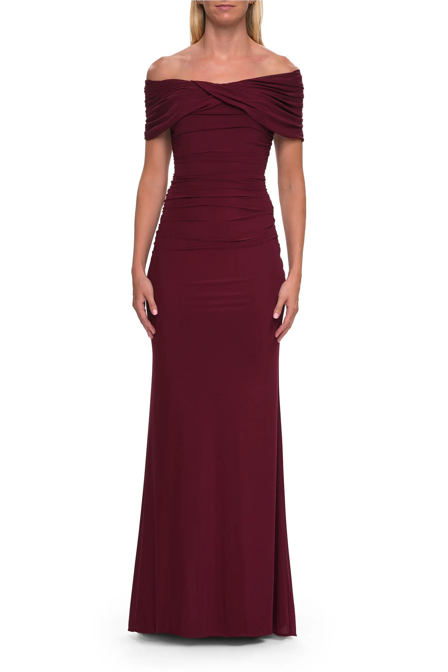Off-the-Shoulder Draped Jersey Gown (Women) | Nordstrom | Nordstrom