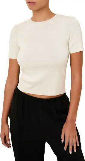 Solid & Striped The Riada Crewneck Crop Knit Top | Nordstrom | Nordstrom