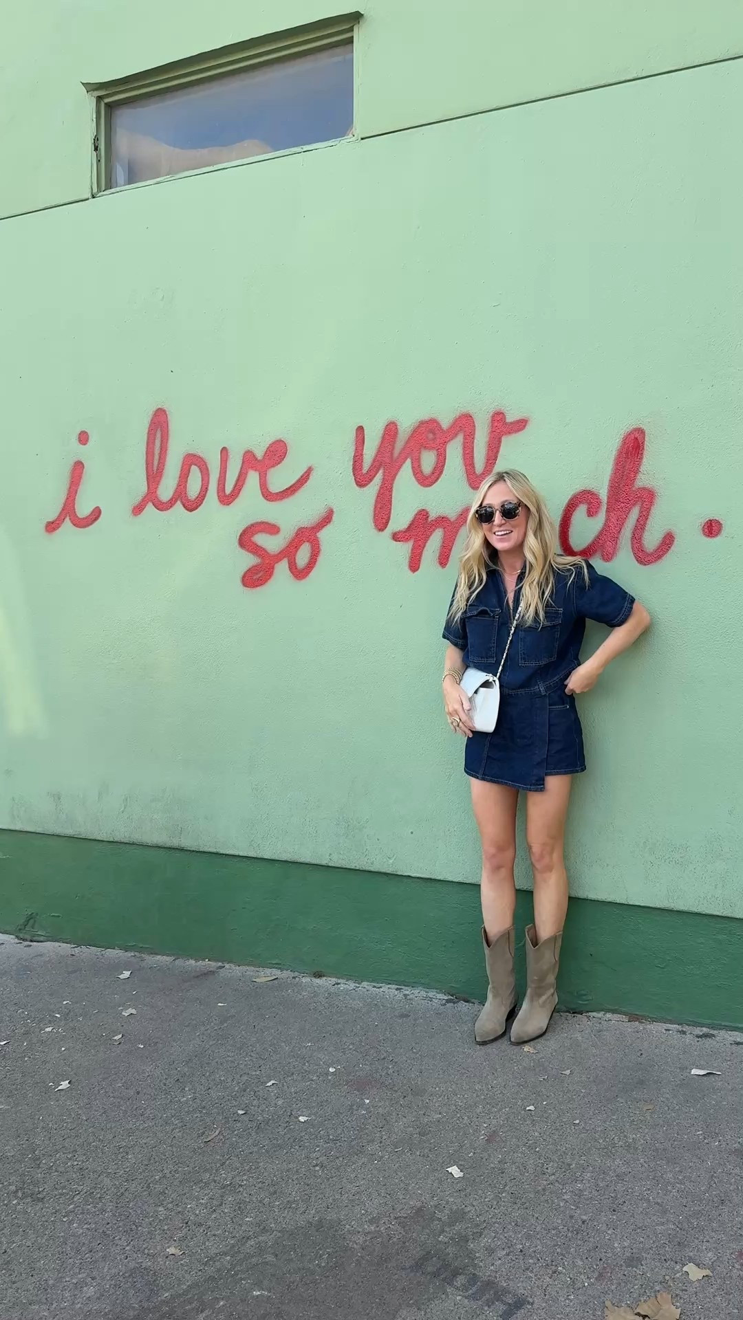 Denim on denim! My fave go to suede boots! I sized up in the top and skort runs tts! 

#LTKootd