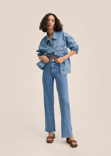 Oversize denim jacket | MANGO (US)