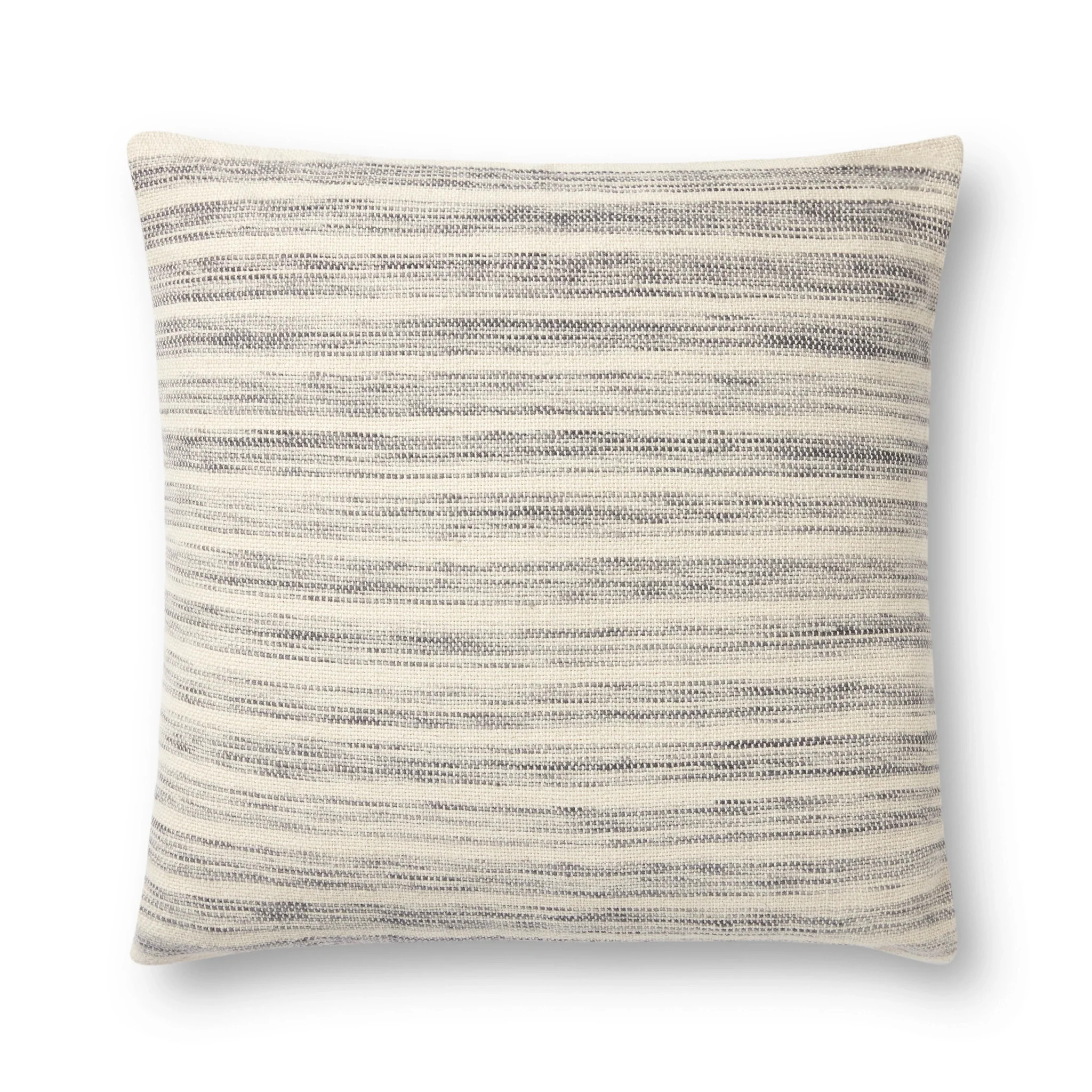 Amber Lewis x Loloi Marielle Ivory / Stone 22'' x 22'' Pillow | Outrageous Interiors + Design