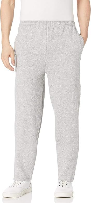 Men's EcoSmart Open Leg Fleece Pant with Pockets | Amazon (US)