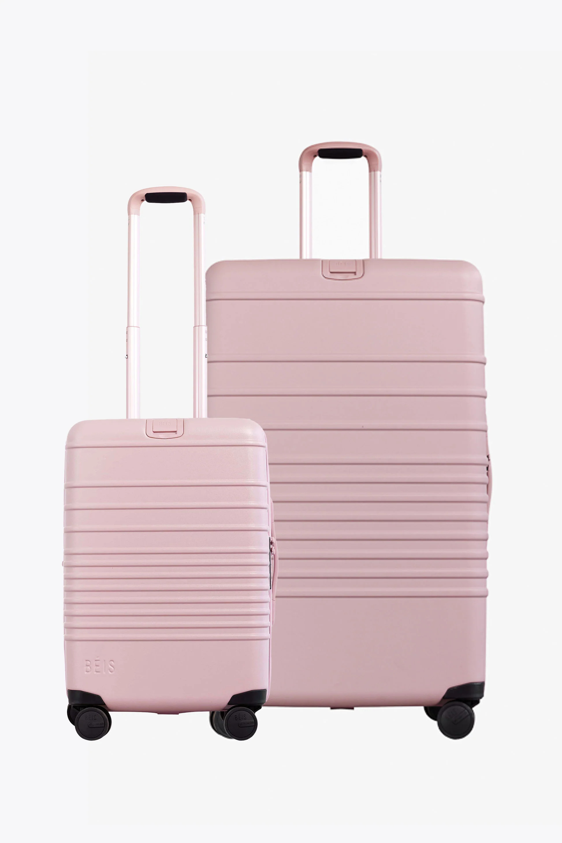 BÉIS 'The Luggage Starter Set' in Atlas Pink - Carry-On and Check-In Suitcase Bundle, Checked an... | BEIS