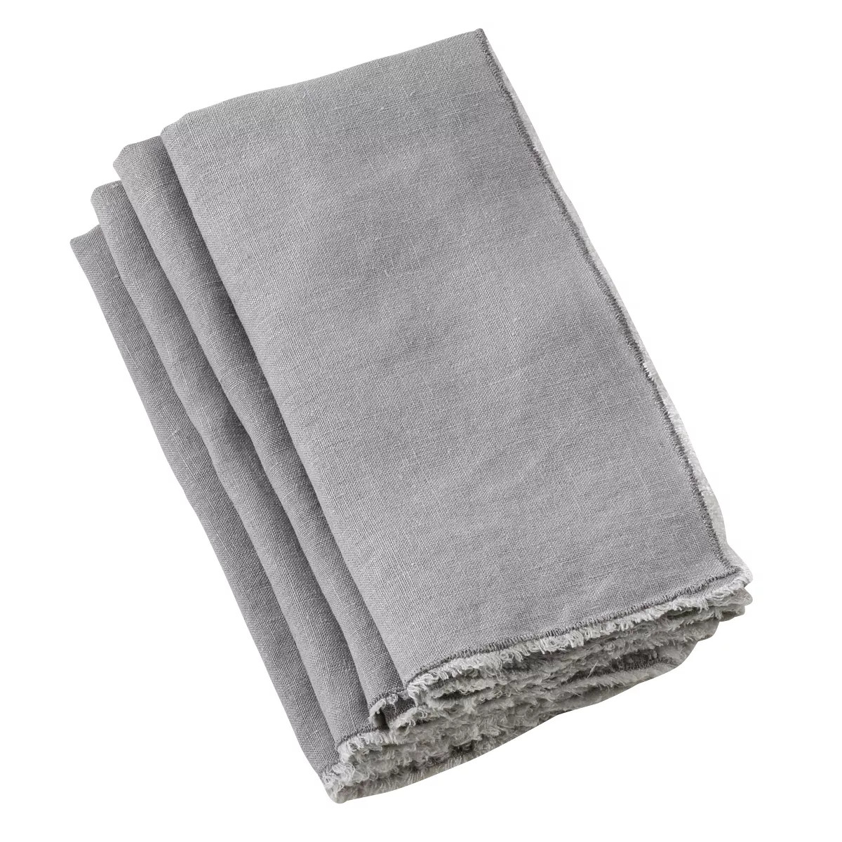 Saro Lifestyle Fringed Design Stone Washed Napkins | Target