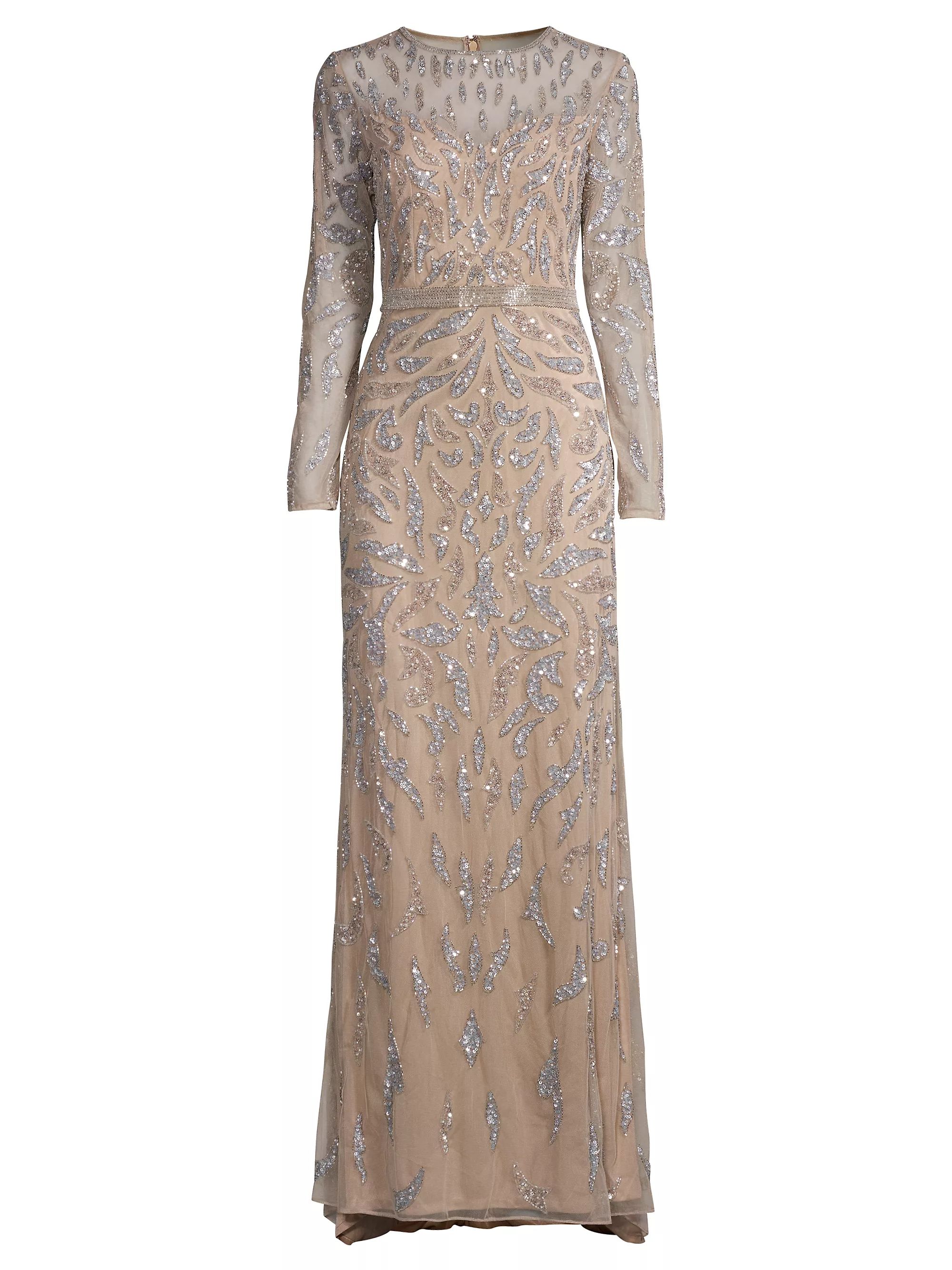 Sequin Column Gown | Saks Fifth Avenue