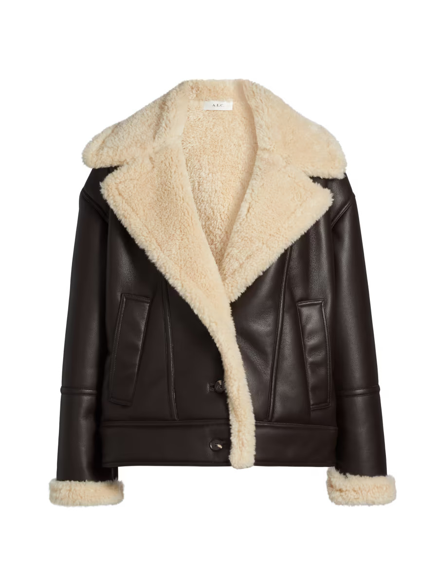 Aubrey Faux-Leather Coat | Saks Fifth Avenue