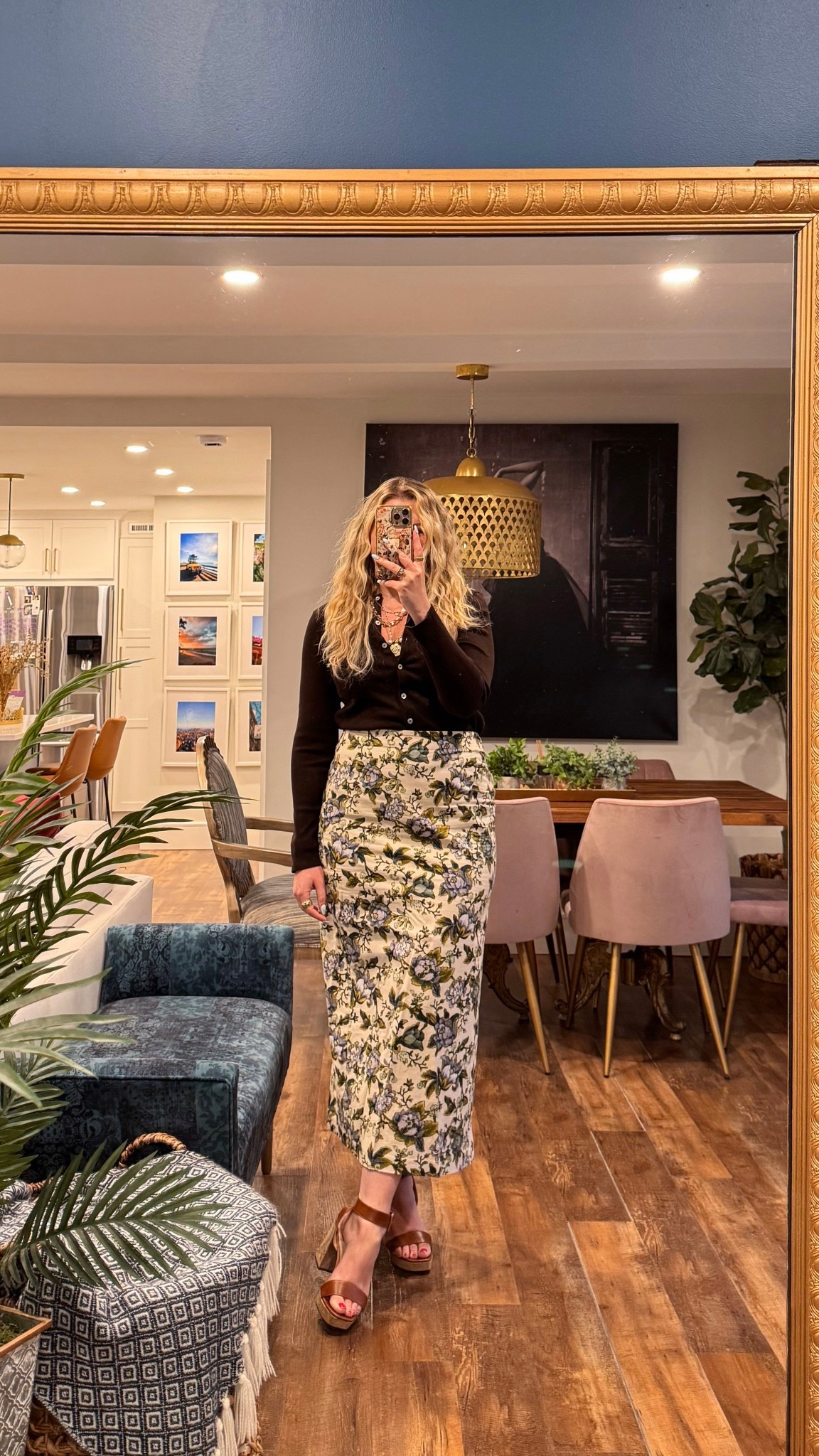 Spring outfits 2026, date night outfits. Wearing a 10 in the skirt, on sale for $30. Wearing a large in the sweater.

#LTKootd #LTKSeasonal #LTKMidsize