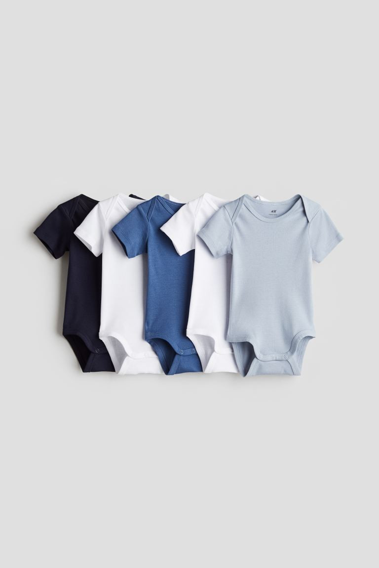 5-pack Cotton Bodysuits | H&M (US + CA)