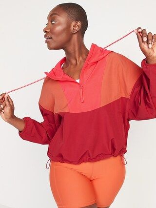 StretchTech Color-Block Half-Zip Jacket for Women | Old Navy (US)