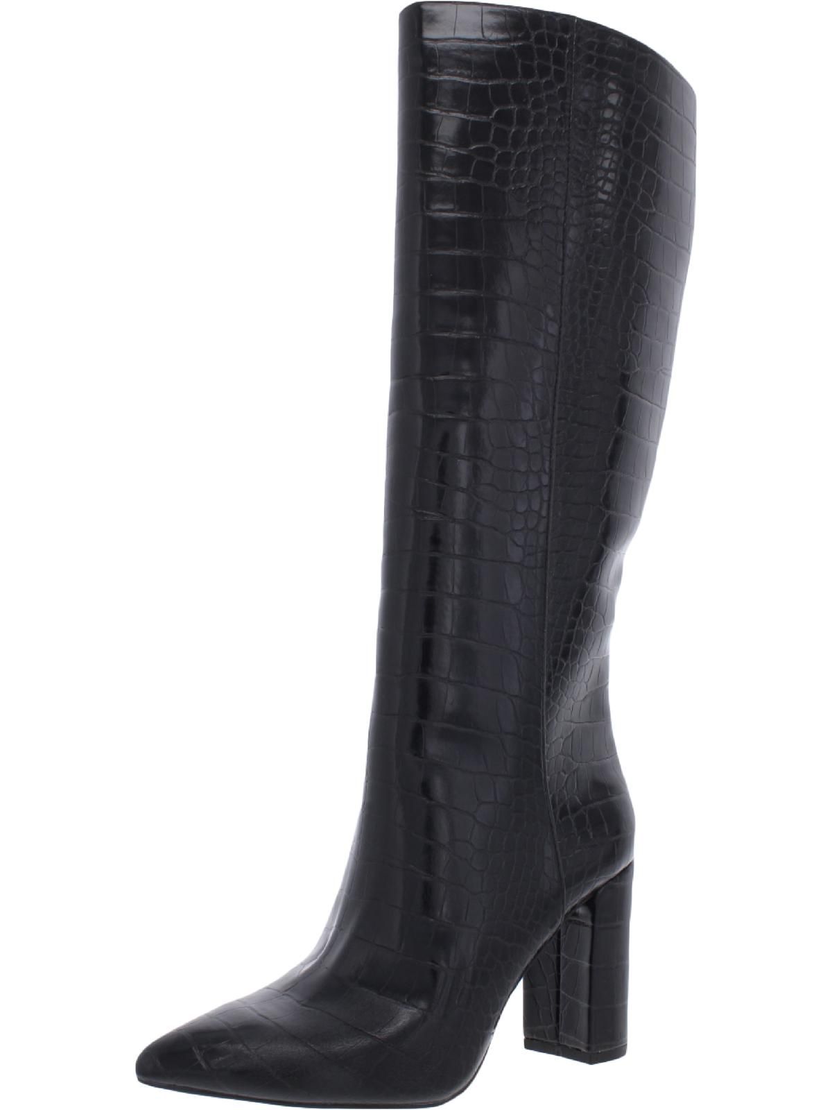 INC Womens PAITON Faux Leather Knee-High Boots Black 6.5 Medium (B,M) | Walmart (US)