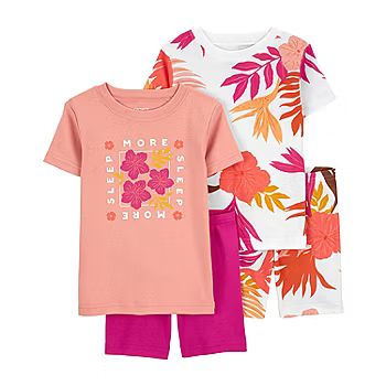 new!Carter's Toddler Girls 4-pc. Shorts Pajama Set | JCPenney