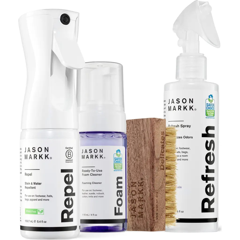 Jason Markk Repel + Revive + Refresh Shoe Care Kit in White at Nordstrom | Nordstrom