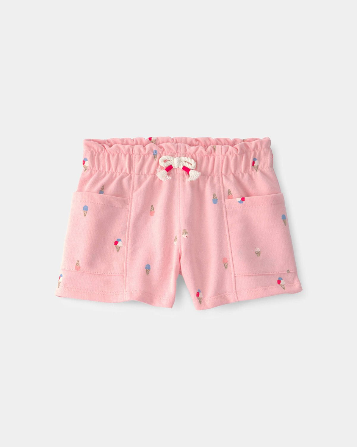 Toddler Girl Ice Cream French Terry Shorts - Pink | Carter's | Carter's Inc