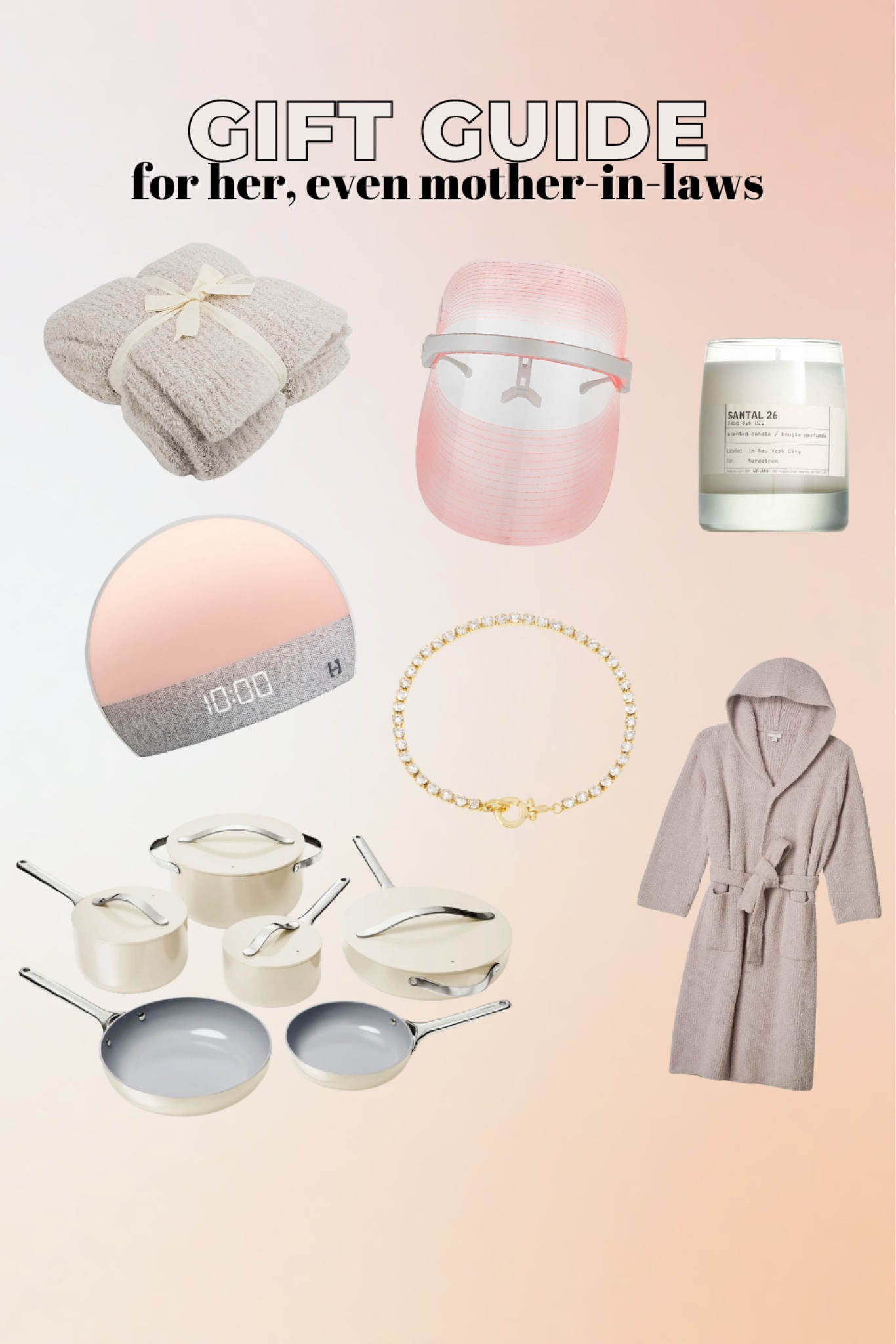 Gift guide for her, including mother-in-laws that are hard to shop for!