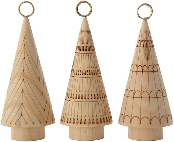 Christmas Tree Etched Wooden Place Card & Photo Holders - Set of 3 | Amazon (US)