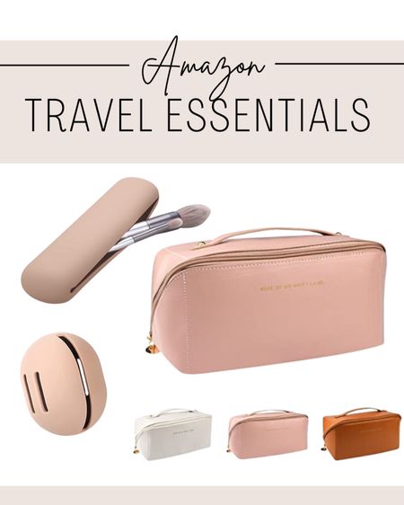 All things TRAVEL for your makeup and skincare!  I've shared this large capacity makeup bag in a Reel and the silicone brush and makeup sponge holder fit perfectly inside. They keep your bag clean and you can throw all three pieces in the wash. 

#travelbags #travelhacks #travelmakeupbag 

#LTKSale #LTKitbag #LTKtravel