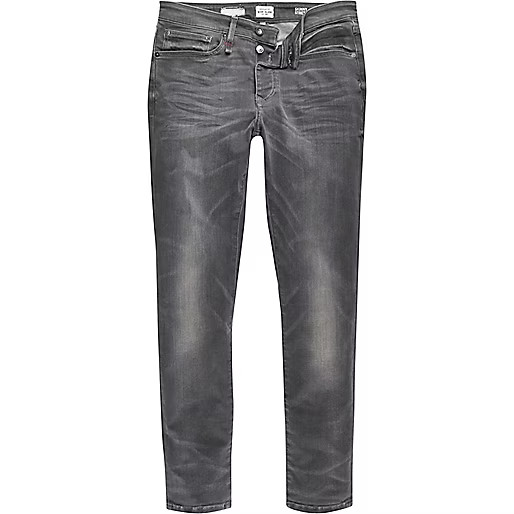 Grey wash skinny jeans | River Island (UK & IE)