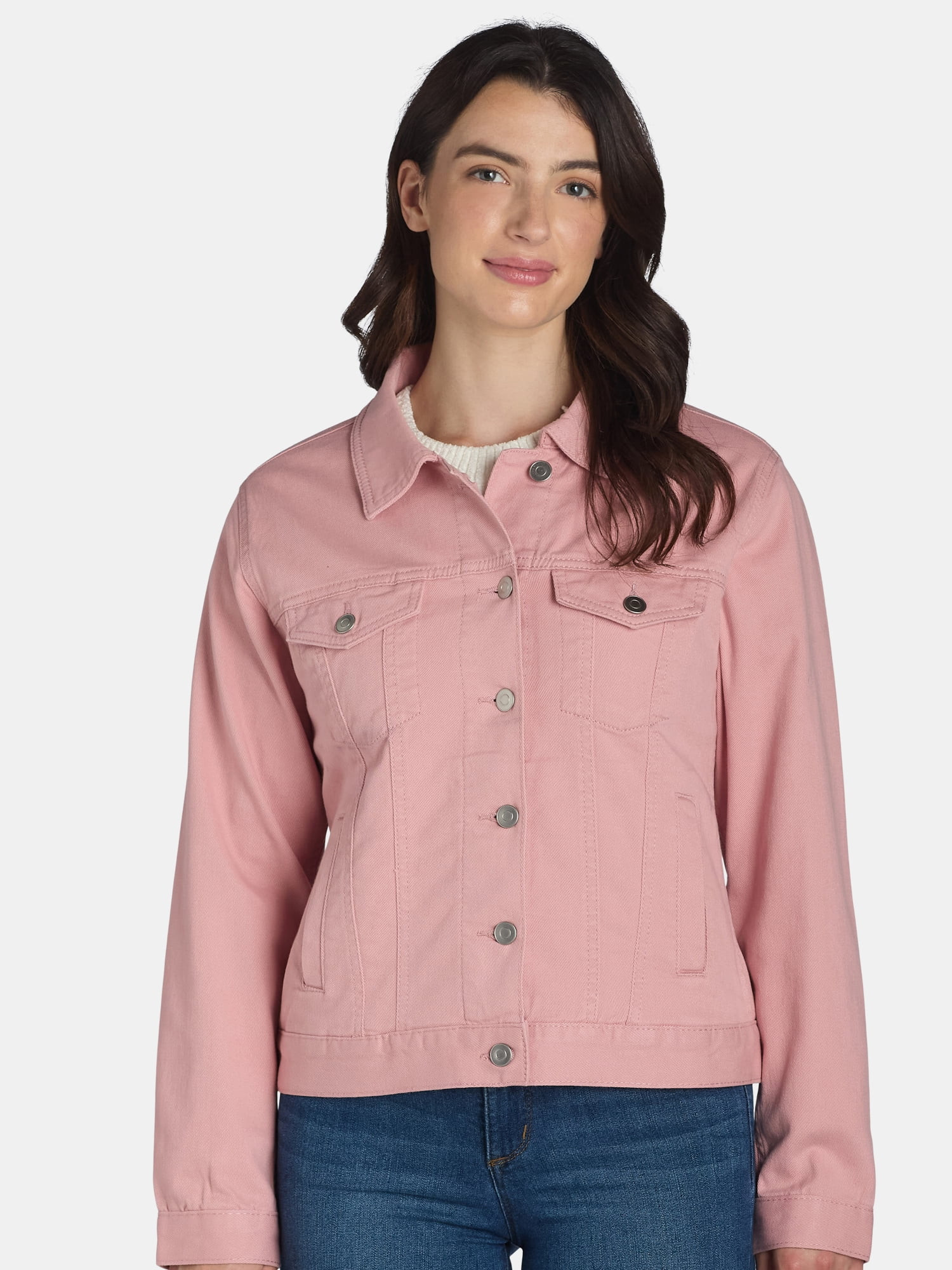 Time and Tru Women's and Women's Plus Denim Jacket, Sizes XS-4X | Walmart (US)