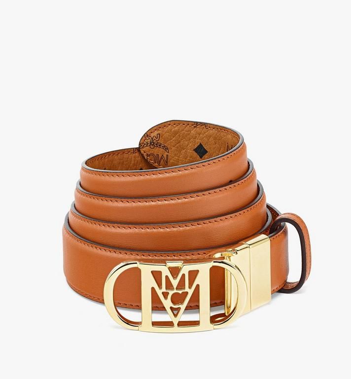 Mode Travia Reversible Belt 1” in Embossed Leather | MCM (US)
