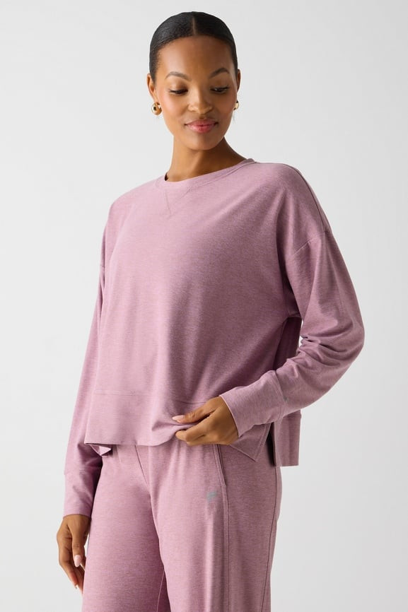 Cloud Jersey Boxy Long-Sleeve Top | Fabletics