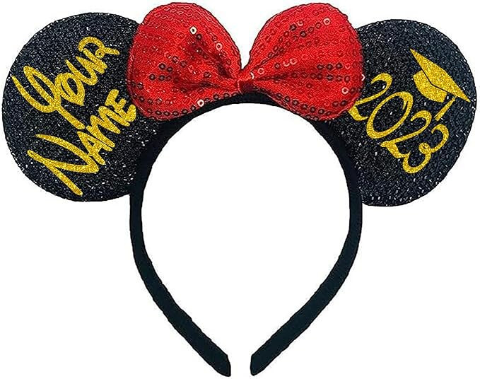 Personalized Graduation Ears for Class of 2023, Custom Graduation Gifts, Black Sequin Headband wi... | Amazon (US)