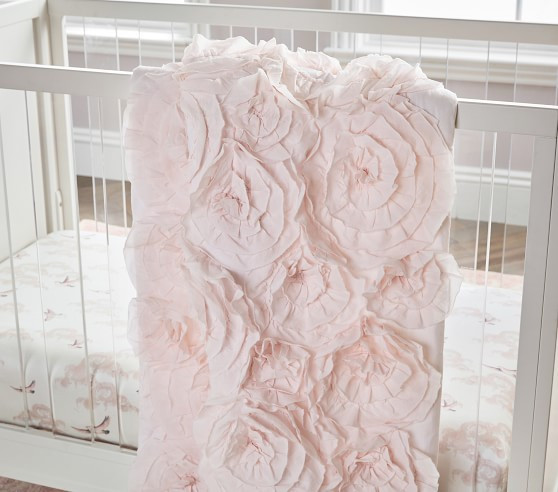 Monique Lhuillier Rosette Baby Quilt | Pottery Barn Kids