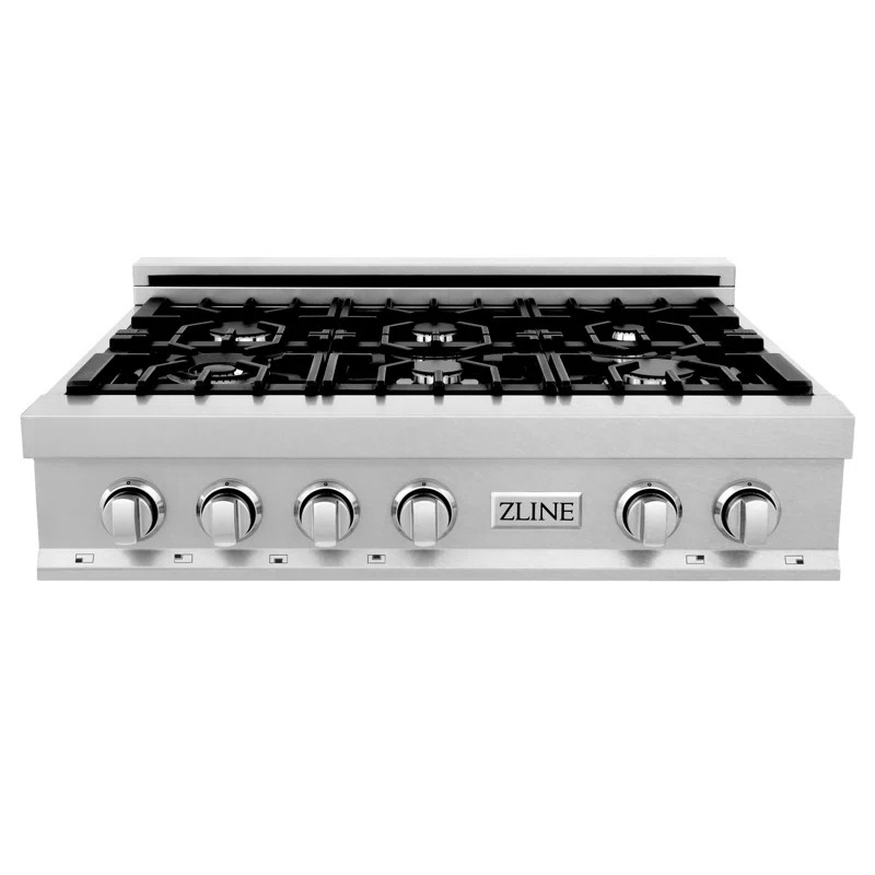 DuraSnow® Stainless Steel 36" Gas Cooktop with 6 Burners | Wayfair North America