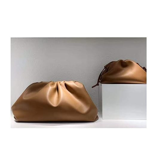 Fashion Famous Luxury Women Messenger Bags Pouch Cloud Bag Solid Handbag Genuine Leather Clutch | Amazon (US)