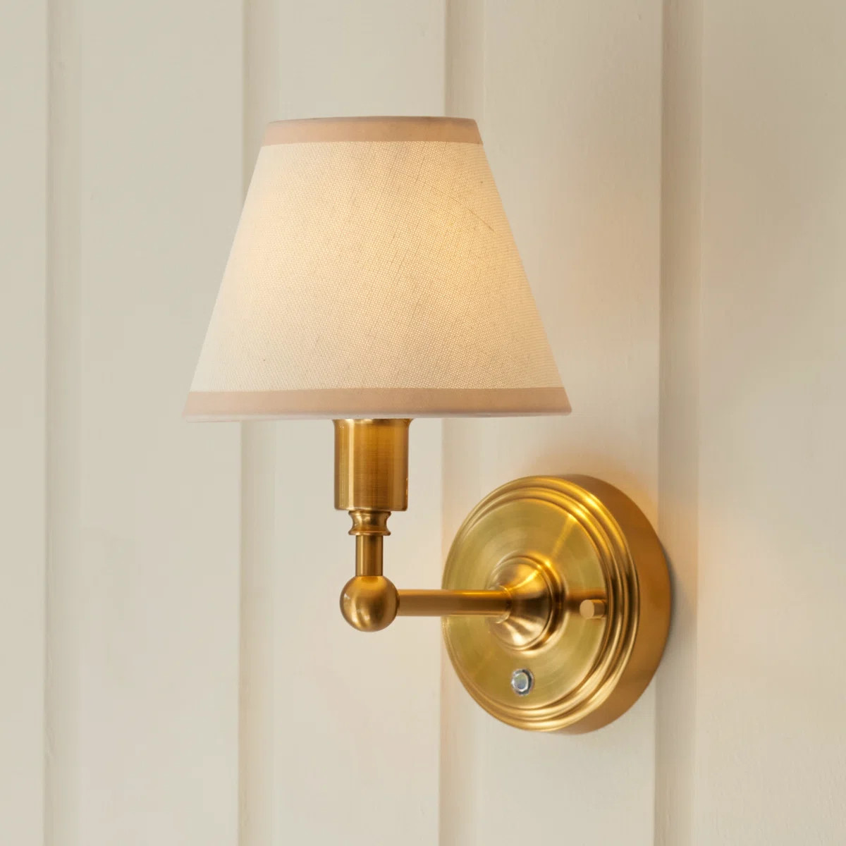 Heritage Hues Burley LED Rechargeable and Ivy 16cm vintage white shade Wall Light | Wayfair.co.uk | Wayfair UK