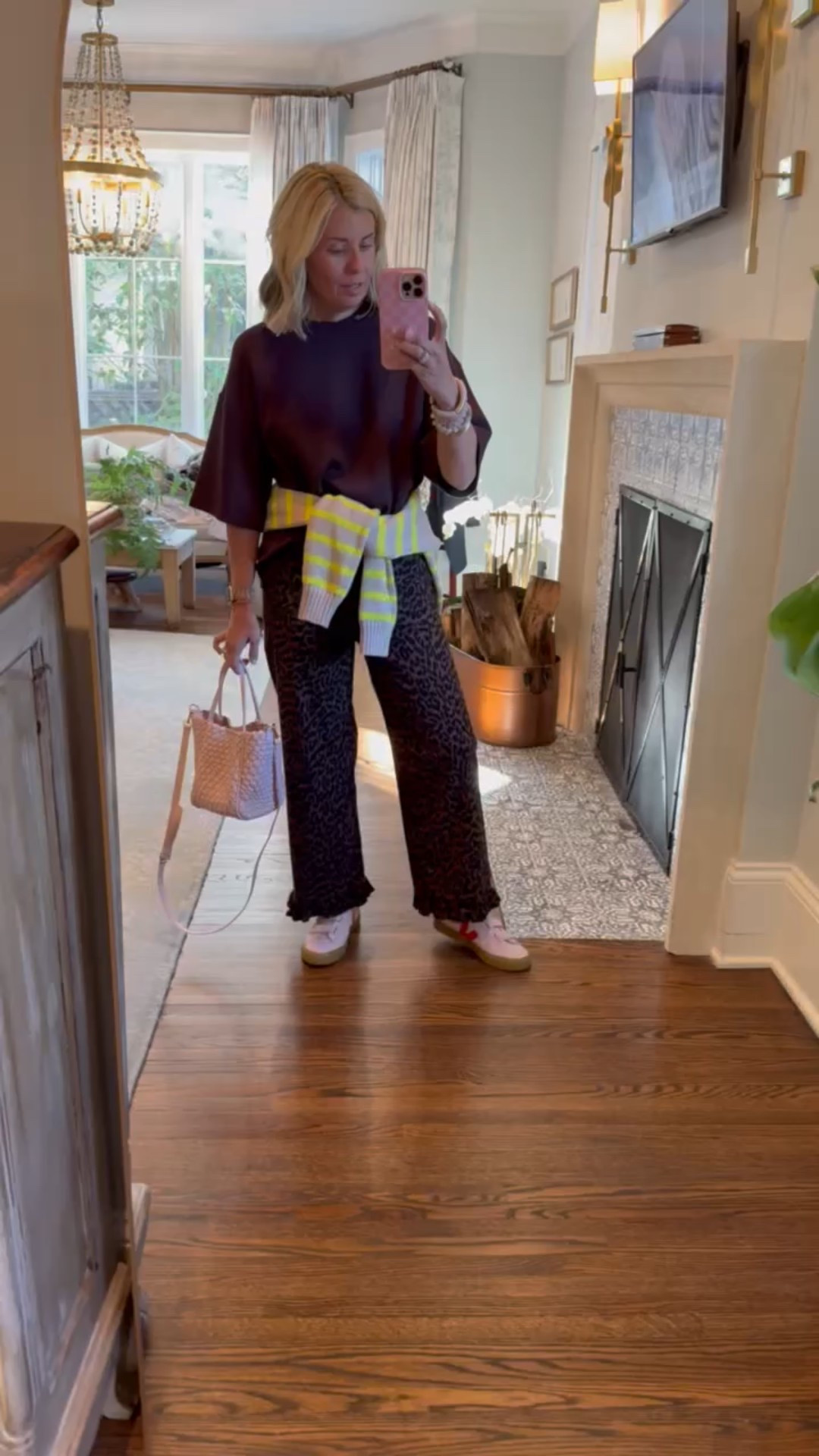 Perfectly put together straight out of my closet. Love the pops of color!

Tee & sweater - xs
Pants - 
Sneakers - 8

#LTKOver40 #LTKmomlife #LTKdayinmylife