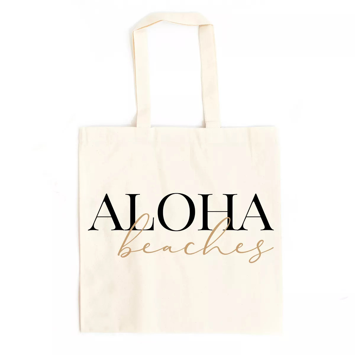 City Creek Prints Aloha Beaches  Canvas Tote Bag - 15x16 - Natural | Target