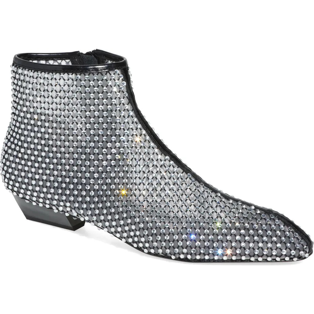 Rebecca Minkoff Crystal Bootie in Black at Nordstrom, Size 7.5 | Nordstrom