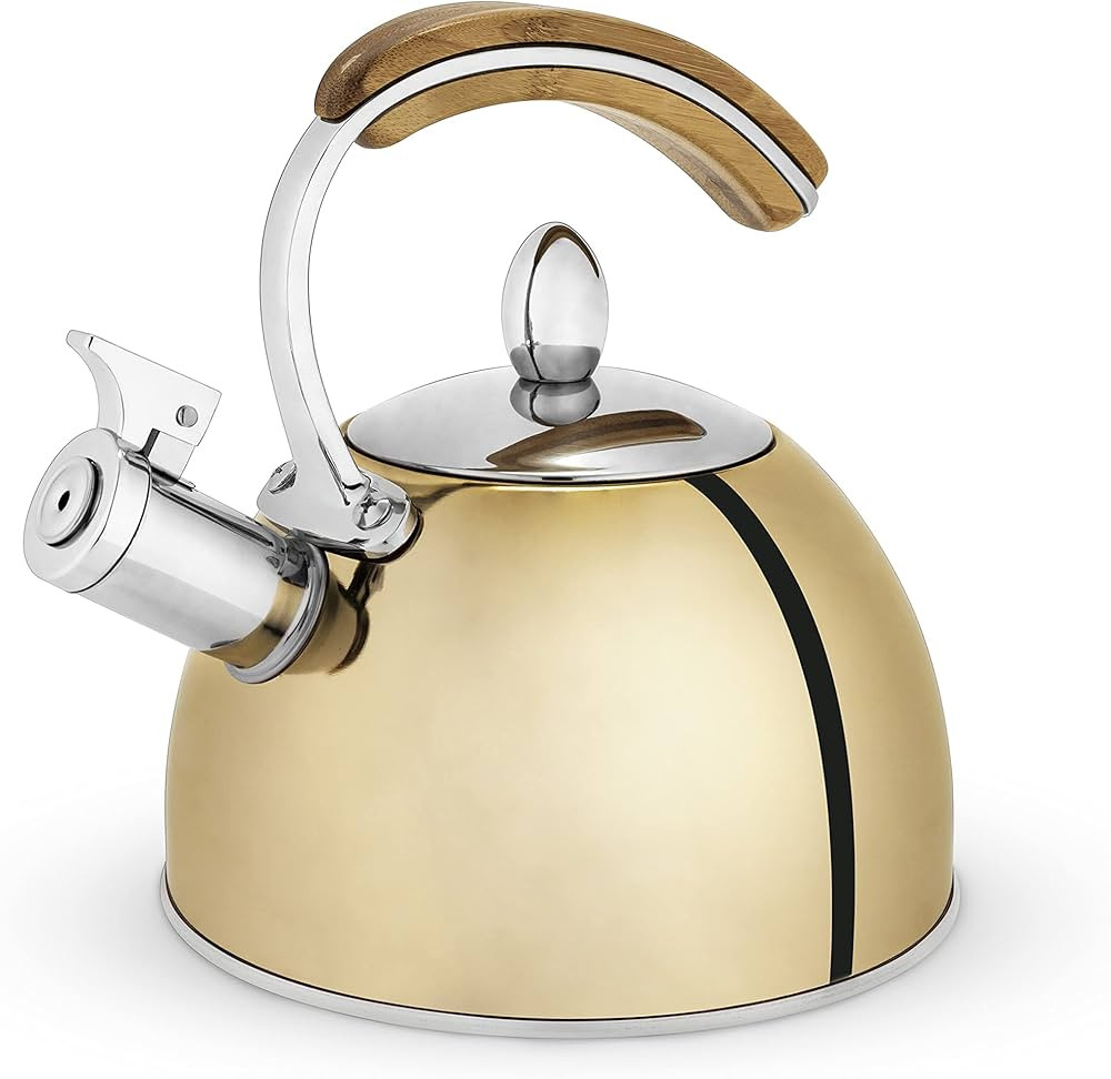 Pinky Up Presley Tea Kettle, Stovetop Stainless Steel Kettle, Whistling, Tea Accessorie gifts, Fa... | Amazon (US)