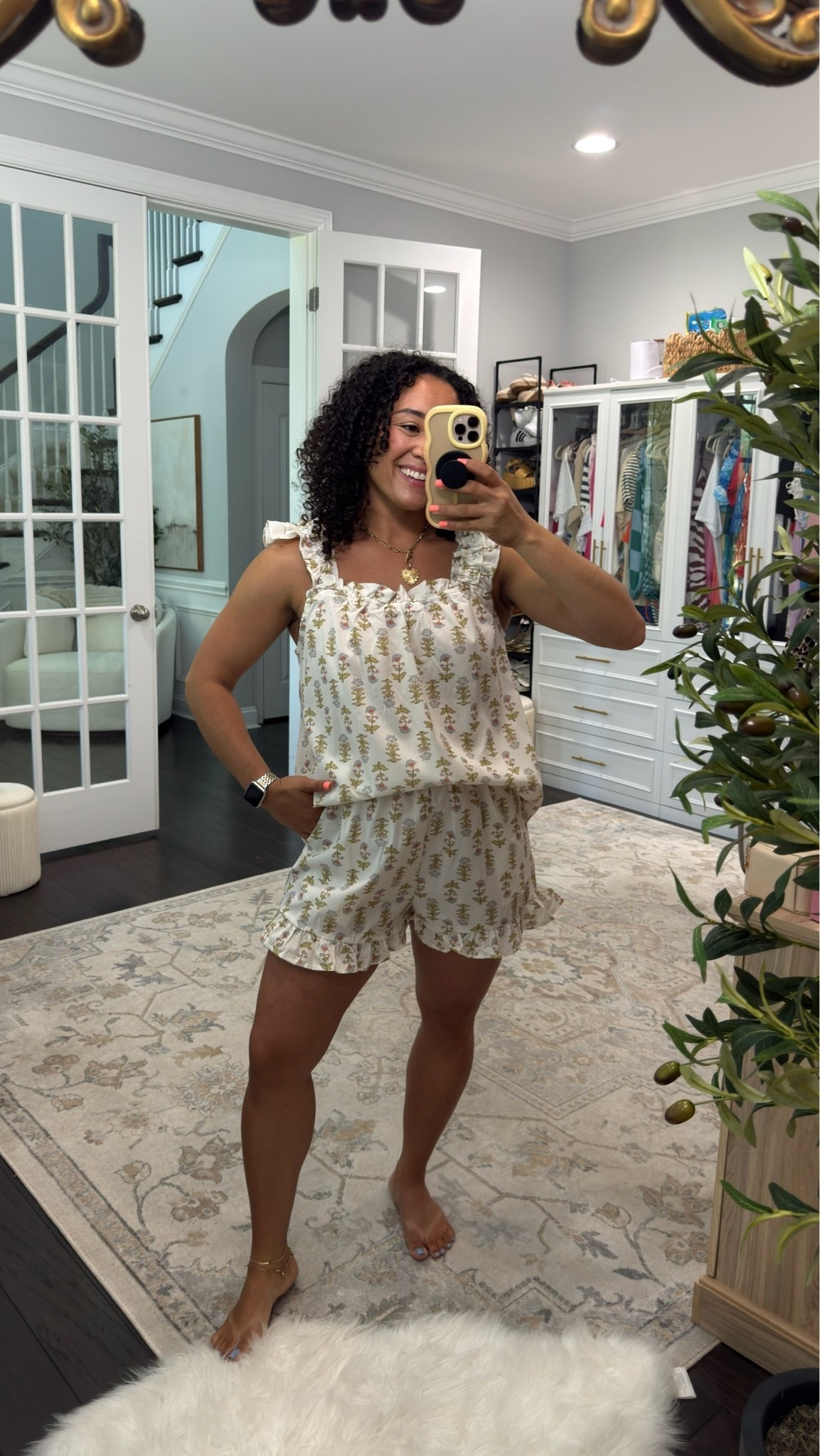 Found the cutest summer pajama set on Amazon. The fabric is so soft and comfortable for just lounging around the house or getting a good night's sleep😴

#LTKmomlife #LTKselfcare #LTKgrwm